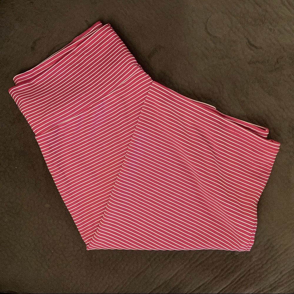 XL Red and White striped Lularoe Cassie